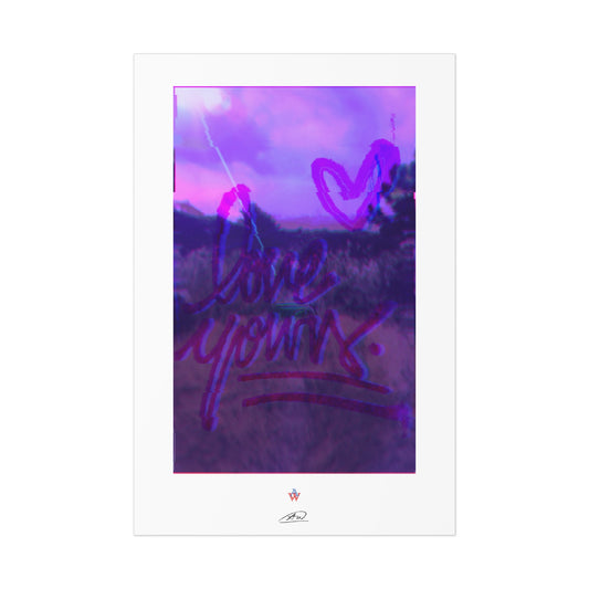 photo print x 'love yours x2'